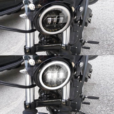 Phare Moto Rond Led Bobber | moto-scrambler